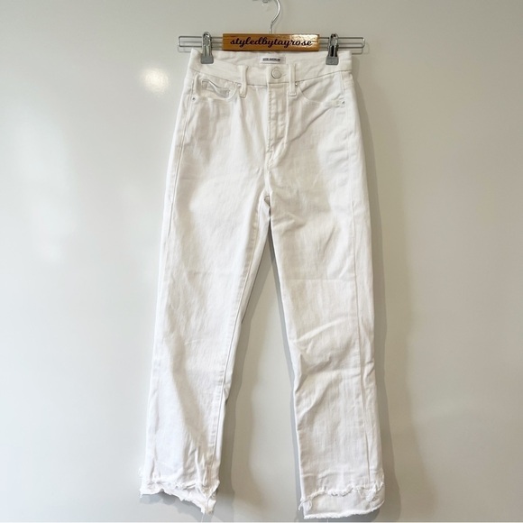Good American Good Straight White Jeans - Picture 3 of 12